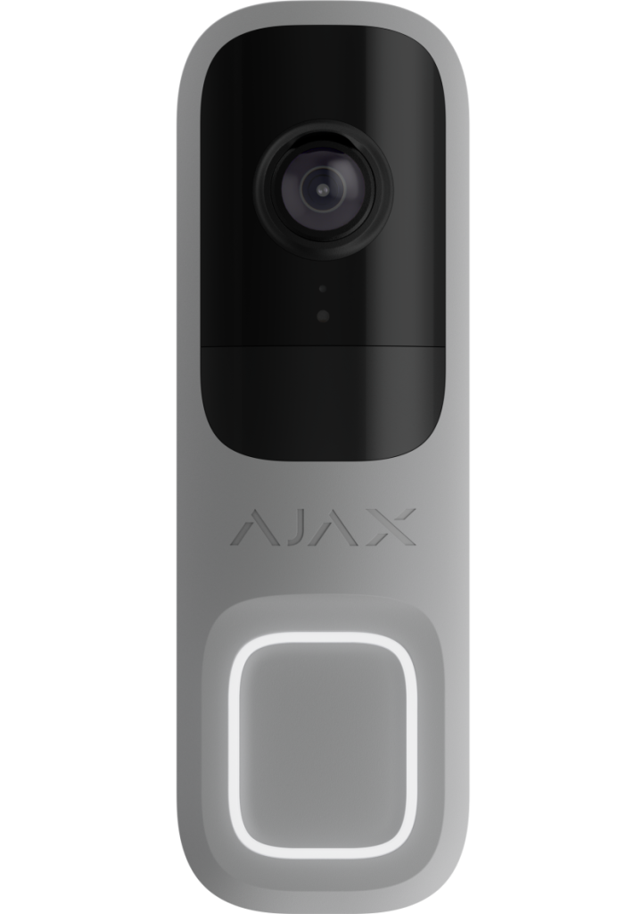 DOORBELL GREY - 4MPx videozvonček s AI a PIR detektorom AJAX 155°