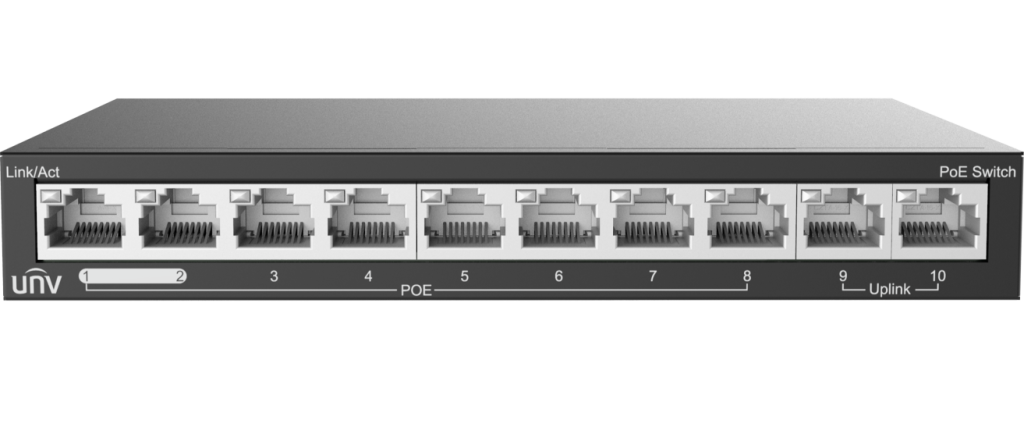 NSW2020-10T-POE-IN - PoE switch Uniview 8+2