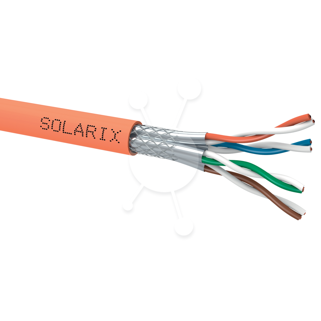 Kábel CAT7 SSTP LSOH Solarix tienený, 500m cievka