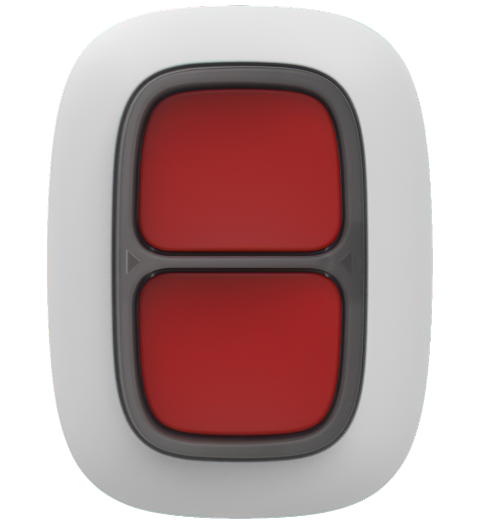 DOUBLEBUTTON WHITE JEWELLER BASELINE - bezdrôtové tiesňové 2-tlačidlo AJAX Jeweller