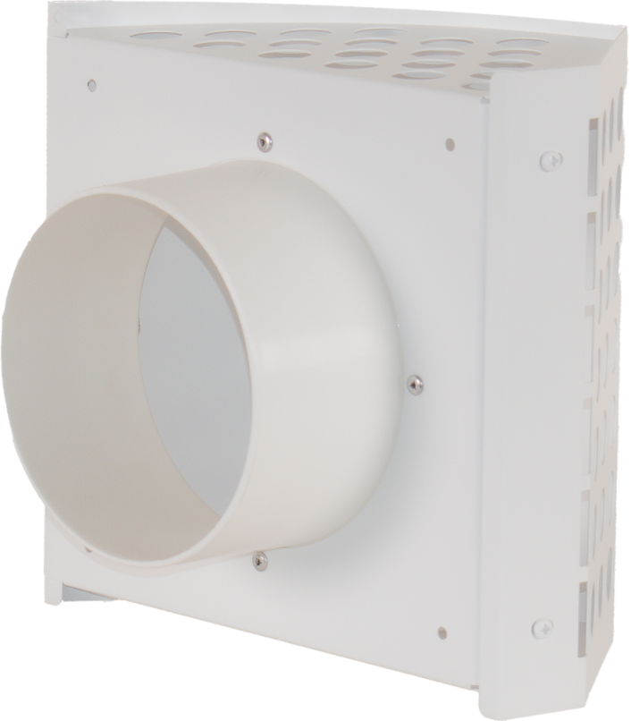 VZ_FBX_S150N - sací fasádny box pre EPP potrubie Ø210 mm, priemer pripojovacieho potrubia Ø 150mm, SANIE, NEREZ
