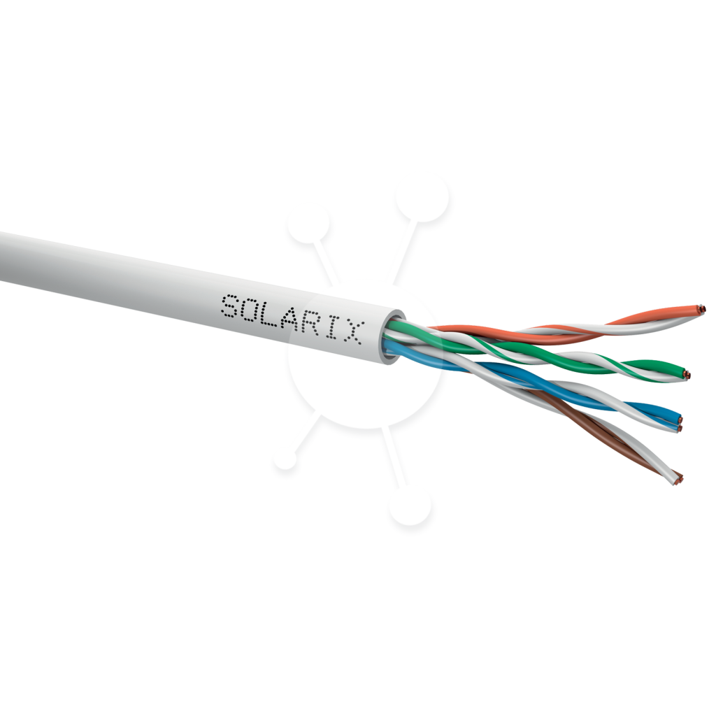 Kábel CAT5E UTP PVC Solarix, 305m box