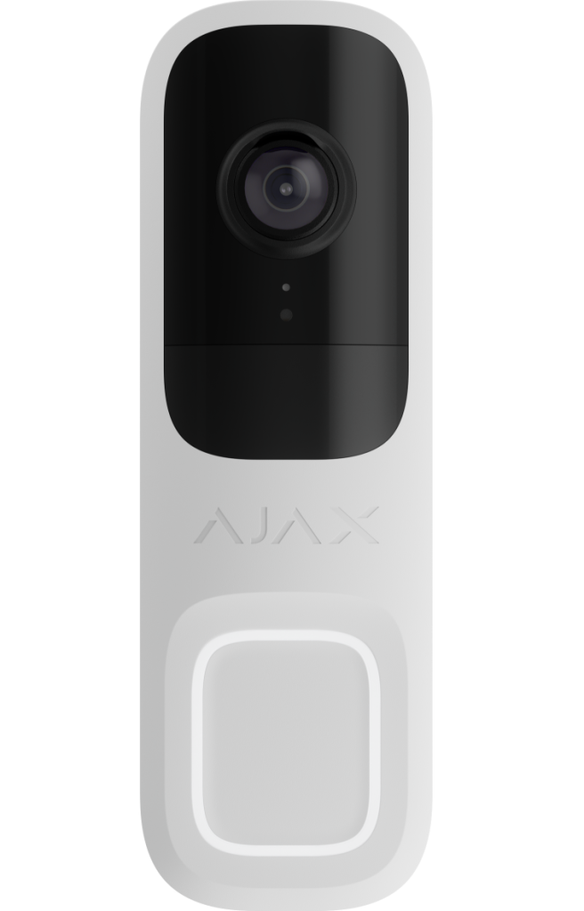 DOORBELL WHITE - 4MPx videozvonček s AI a PIR detektorom AJAX 155°