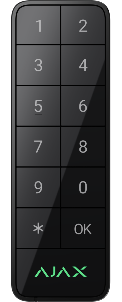 SUPERIOR KEYPAD OUTDOOR BLACK FIBRA - zbernicová vonkajšia klávesnica AJAX s RFID čítačkou
