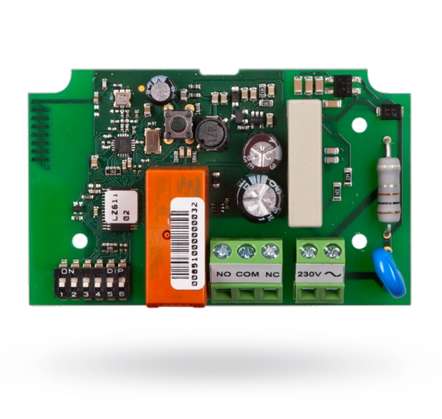JA-150N - bezdrôtový modul silového relé NO/NC s napájaním 230V AC