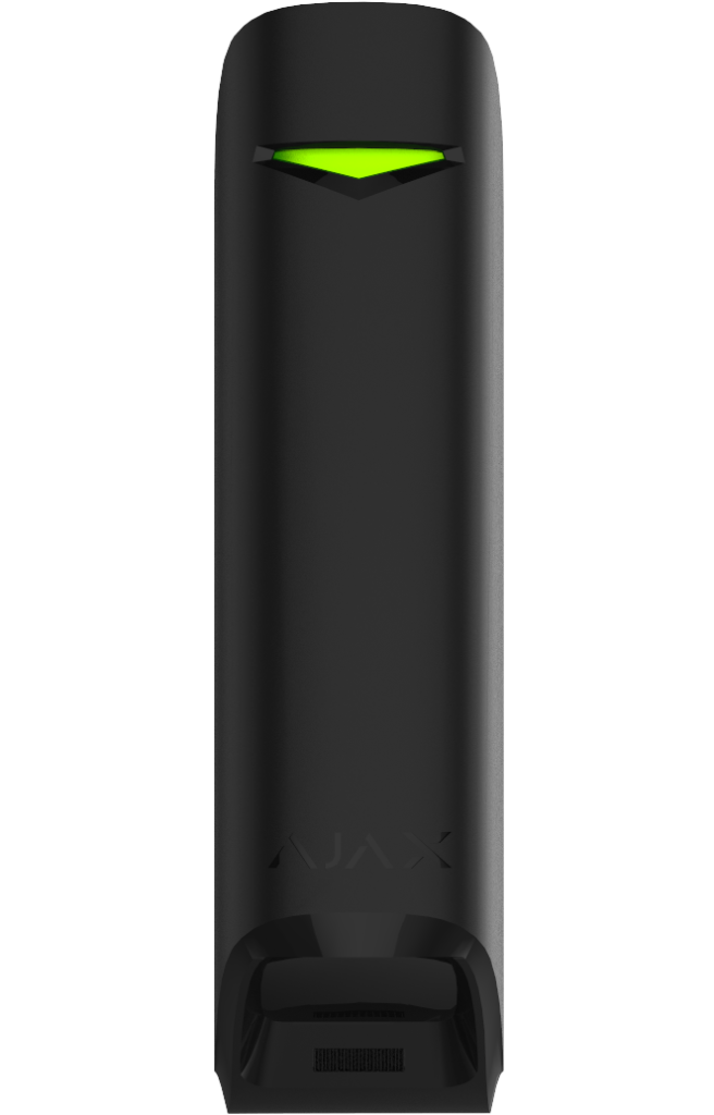MOTIONPROTECT CURTAIN BLACK JEWELLER BASELINE - bezdrôtový úzky PIR pohybový detektor s mikrovlnou AJAX