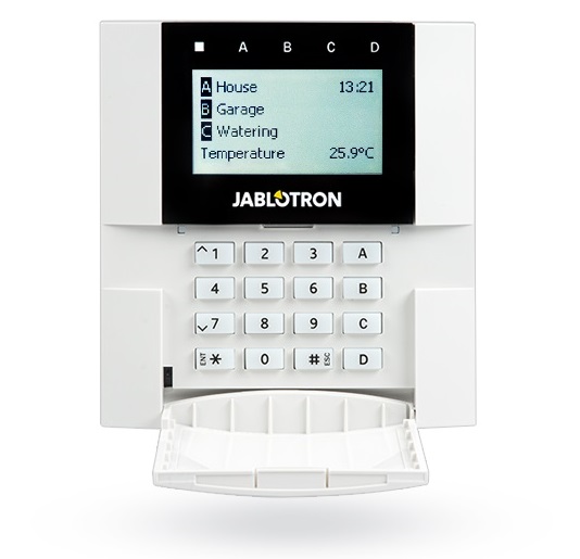 JA-110E - Zbernicová klávesnica s displejom a RFID čítačkou