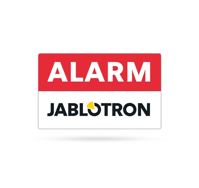 SAM-252.21 - Výstražná samolepka ALARM 38x23mm