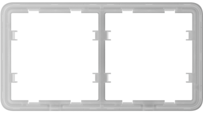 FRAME (2 SEATS) JEWELLER BASELINE - dvojrámik pre LightSwitch vypínače (LightCore) a Outlet zásuvky AJAX