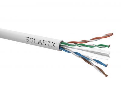 Kábel CAT6 UTP PVC Solarix netienený, 305m box