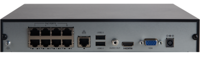 NVR301-08S3-P8 - Uniview 8-kanálový sieťový NVR videorekordér