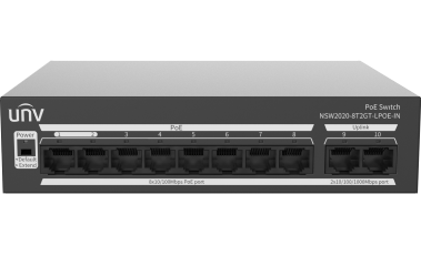 PoE switche pre napájanie kamier a PoE zariadení UNIVIEW TECHNOLOGIES