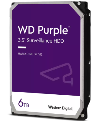 6TB WD Purple Surveillance HDD 24/7 / WD64PURZ
