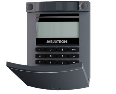 JA-114E-AN - Zbernicový prístupový modul s displejom, klávesnicou a RFID čítačkou, antracitový
