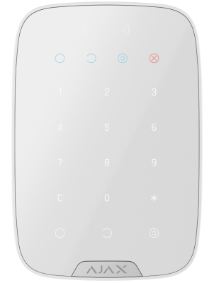 KEYPAD PLUS WHITE JEWELLER BASELINE - bezdrôtová klávesnica AJAX s RFID čítačkou
