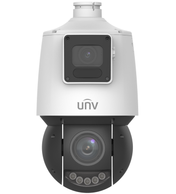 IPC94144SR-X25-F40C - 4MPx duálna IP PTZ kamera Uniview, 4mm / 91°  +  4.8~120mm / 55°~3.1°