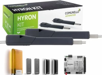 HYRON KIT 500/24V - súprava pre teleskopické ovládanie dvojkrídlovej brány COMUNELLO, maximálna šírka ramena 5m
