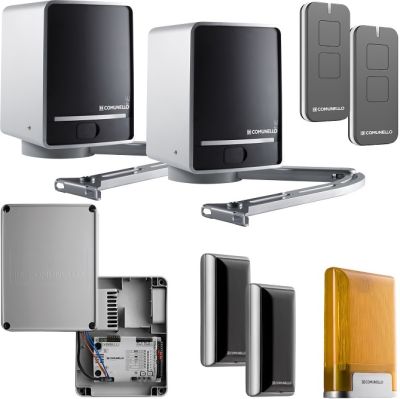 CONDOR KIT 350/24V HP - nárazuvzdorná súprava pre ovládanie dvojkrídlovej brány COMUNELLO, maximálna šírka ramena 3.5m