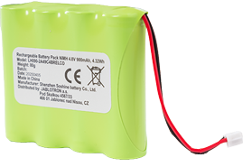 BAT-4V8-LH0900 - 4.8V záložný NiMH akupack pre opakovač signálu JA-150R
