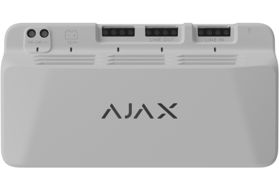 SUPERIOR LINESUPPLY (45W) WHITE FIBRA - posilňovač zbernice AJAX s celkovým výkonom 45W