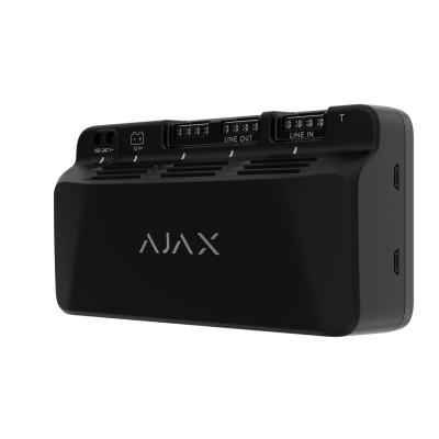 SUPERIOR LINESUPPLY (45W) BLACK FIBRA - posilňovač zbernice AJAX s celkovým výkonom 45W
