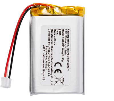 BAT-3V7-2500 - 3.7V / 2500mAh Li-polymer akumulátor pre bezdrôtové dotykové klávesnice JA-156E