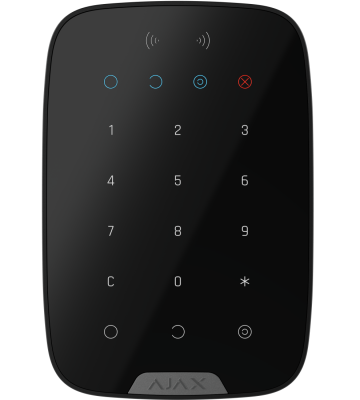 KEYPAD PLUS BLACK JEWELLER BASELINE - bezdrôtová klávesnica AJAX s RFID čítačkou