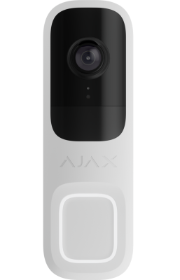 DOORBELL WHITE - 4MPx videozvonček s AI a PIR detektorom AJAX 155°