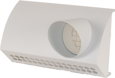 VZ_FBX_HSPVN - združený fasádny box horizontálny pre EPP potrubie Ø210 mm, priemer pripojovacieho potrubia Ø 150mm, PRAVÝ výfuk, NEREZ