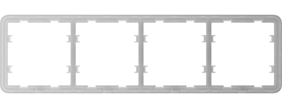 FRAME (4 SEATS) JEWELLER BASELINE - štvorrámik pre LightSwitch vypínače (LightCore) a Outlet zásuvky AJAX