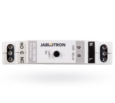 AC-160-DIN - bezdrôtové multifunkčné relé na DIN lištu s napájaním 230V AC