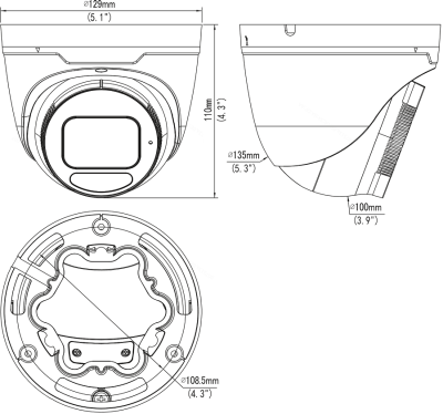 IPC3634SE-ADF28K-WP-I1 - 4MPx IP kamera Uniview, 2.8mm / 110°