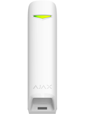 MOTIONPROTECT CURTAIN WHITE JEWELLER BASELINE - bezdrôtový úzky PIR pohybový detektor s mikrovlnou AJAX