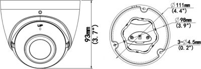IPC3605SB-ADF16KM-I0 - 5MPx IP kamera Uniview, 1.68mm / 180°