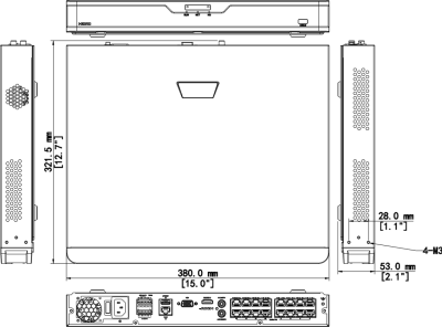 NVR302-16B-P16-IQ - Uniview 16-kanálový sieťový NVR videorekordér