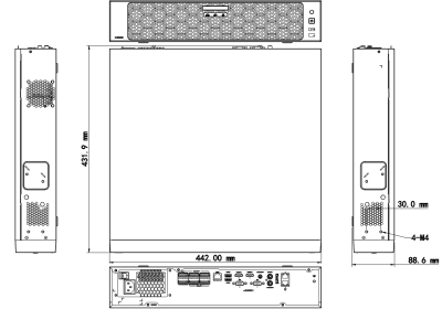 NVR504-64E-IQ - Uniview 64-kanálový sieťový NVR videorekordér