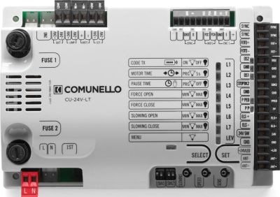 KIT LIMIT 500 4m RGB RED - súprava automatickej závory COMUNELLO s RGB signalizáciou, červená farba, 4m rameno