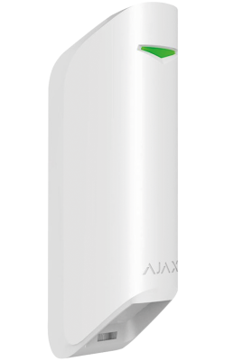 MOTIONPROTECT CURTAIN WHITE JEWELLER BASELINE - bezdrôtový úzky PIR pohybový detektor s mikrovlnou AJAX