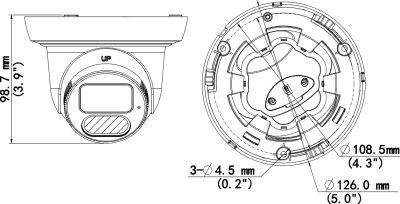 IPC3614SS-ADF40K-I1 - 4MPx IP kamera Uniview, 4mm / 81°
