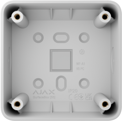 SURFACEBOX [55] WHITE BASELINE - montážna povrchová krabička pre LightSwitch a Outlet zariadenia AJAX
